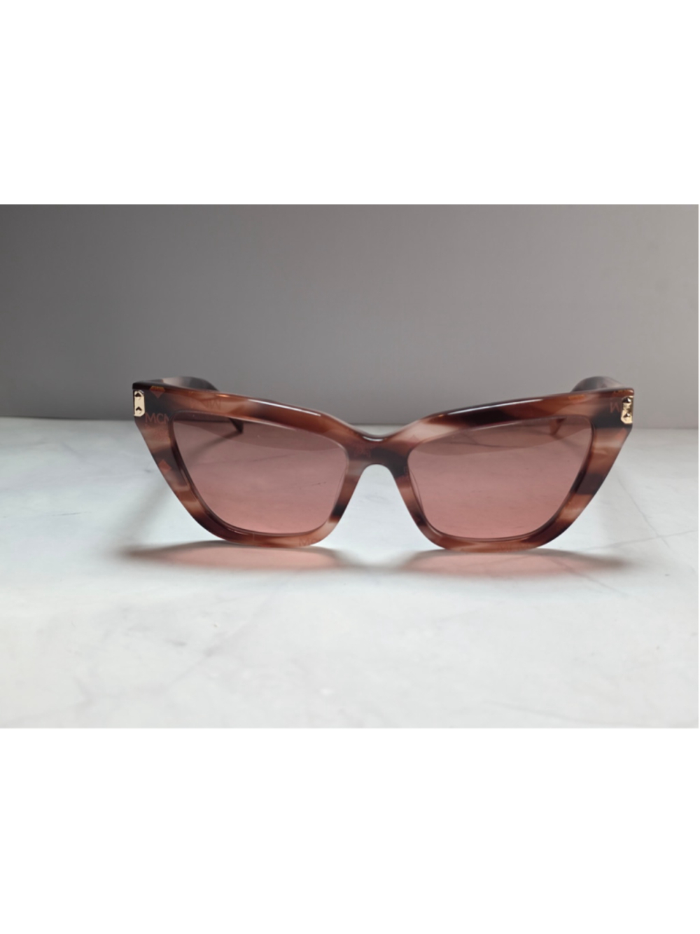 MCM MW0010 74S Pink Havana Cat-Eye Sunglasses ๐๐ - Picture 2 of 5